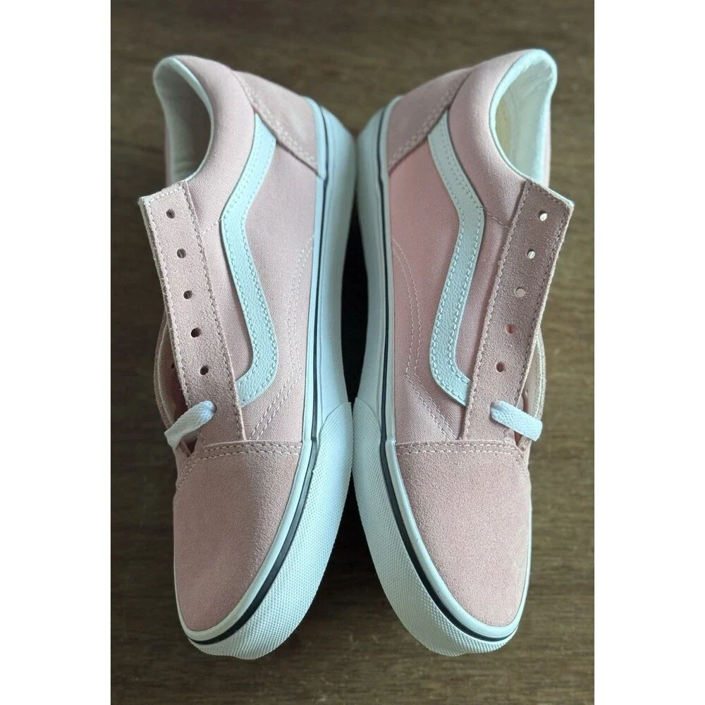 Youth Size 6.5 Vans Old Skool Women’s Size 8 Powder Pink White VN0A4UHZ9AL NIB